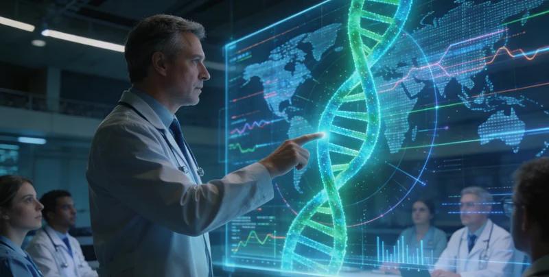 晋城患者在医院与医生沟通基因检