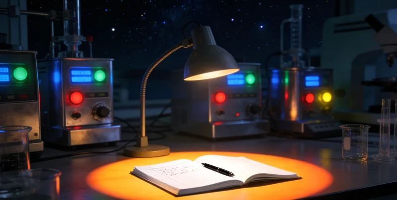 高科技基因测序实验室内部工作场