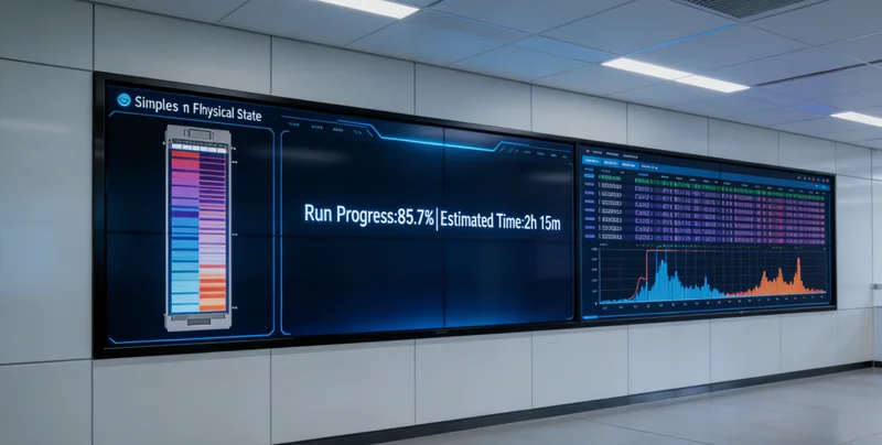 高科技基因测序实验室内部工作场