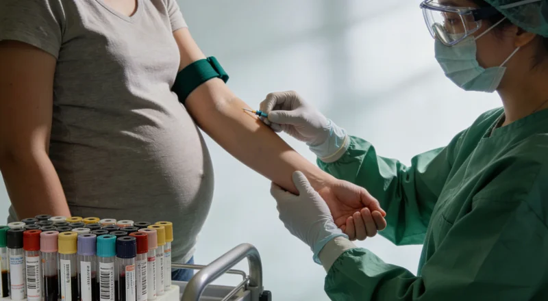 医生正在向家属或患者详细解读基