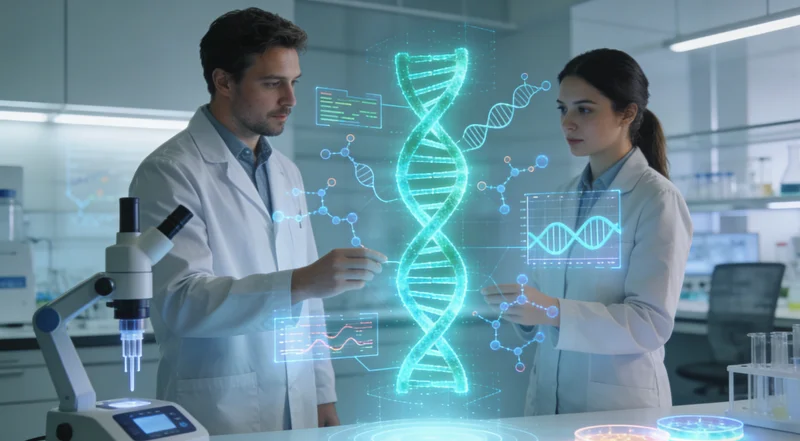 苏州年轻夫妇在家中安心查看基因