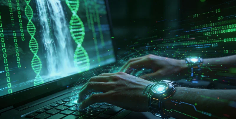 实验室中高通量测序仪正在运行的