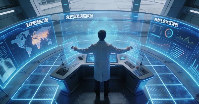 呼伦贝尔牧民在户外使用电子助视