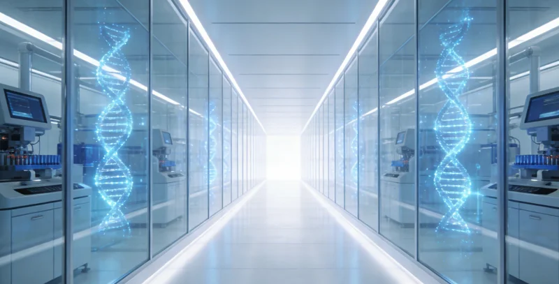 医生在诊室内，手指向电脑屏幕上