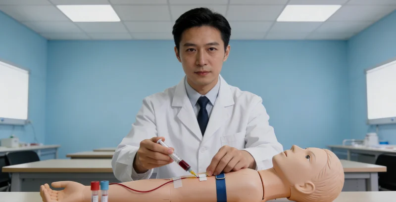 大理护士进行无创静脉血采集用于