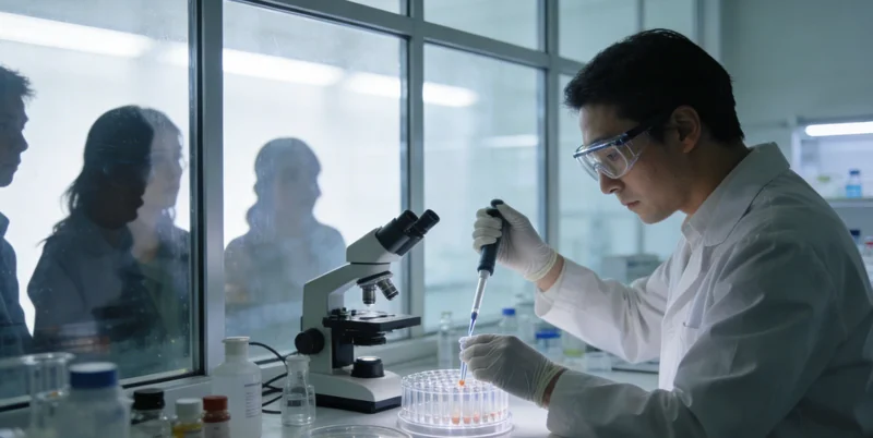 示意图:本地检测与远程送检的样