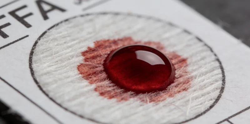 医护人员正在为患者专业地采集血