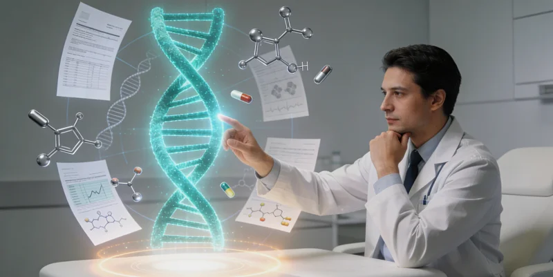 营口家庭在诊室进行遗传咨询场景