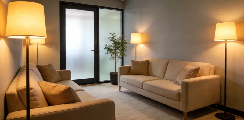 专业人士正在向咨询者耐心解读基