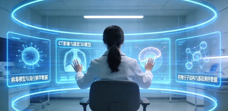 招远肺癌术后医生与患者查看CT