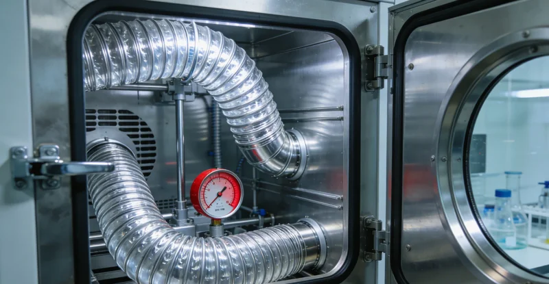 医学示意图展示支气管镜进入肺部