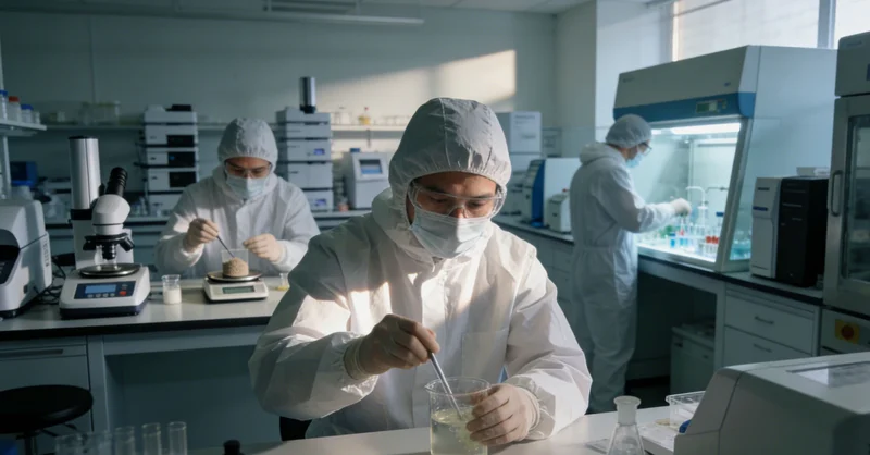 实验室内的精密PCR仪器正在进