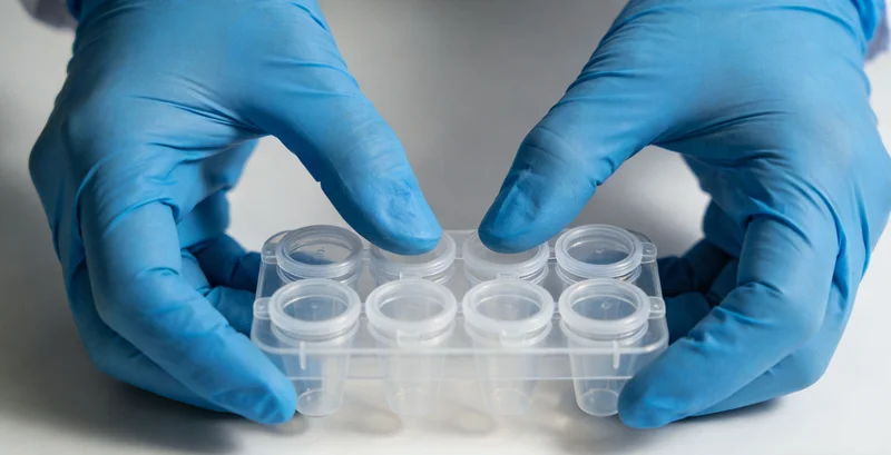 实验室技术人员正在进行基因检测