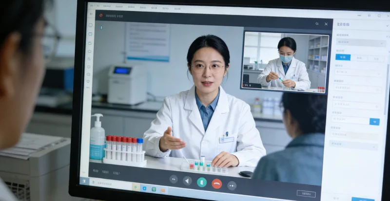 青岛某医院内，家属在诊室外焦急