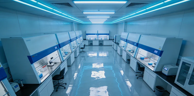 现代化基因检测实验室内部,展示