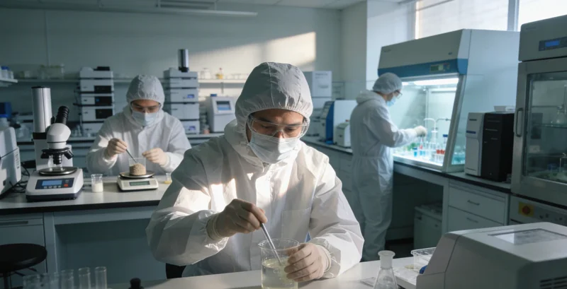 医生正在电脑前仔细查看一份详细