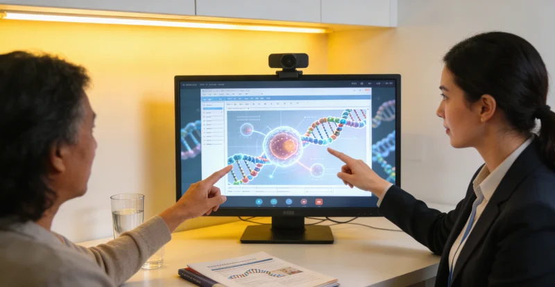 宝鸡市民在医院遗传咨询科进行咨