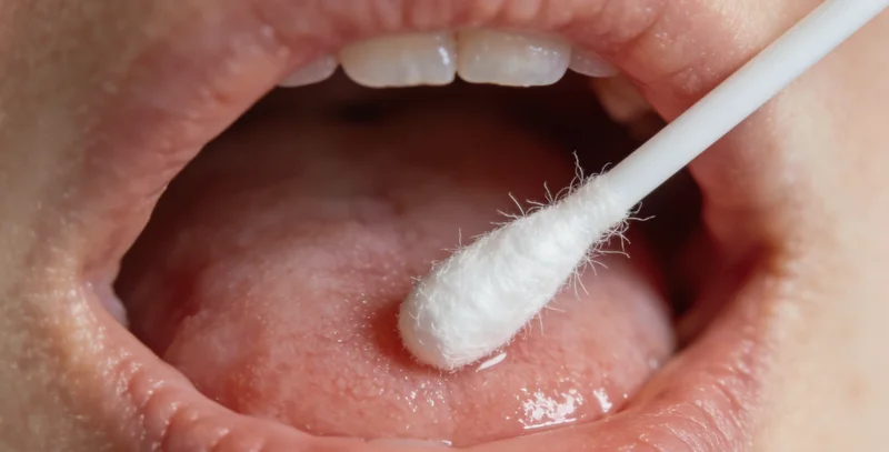 医生正在仔细查看肺部CT影像，