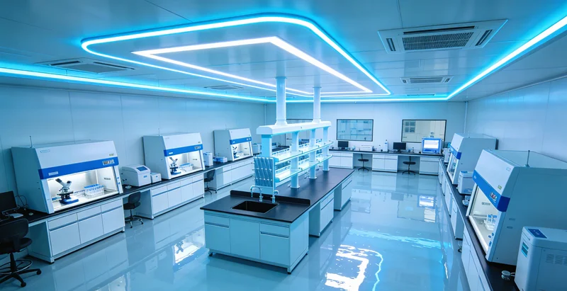 专业实验室技术人员正在进行基因