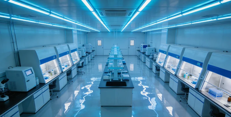 实验室内技术人员正在进行基因检