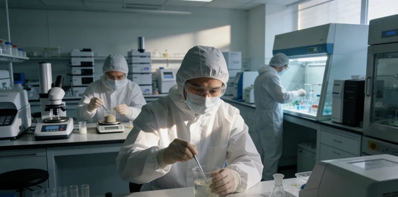 实验室内技术人员正在进行基因测