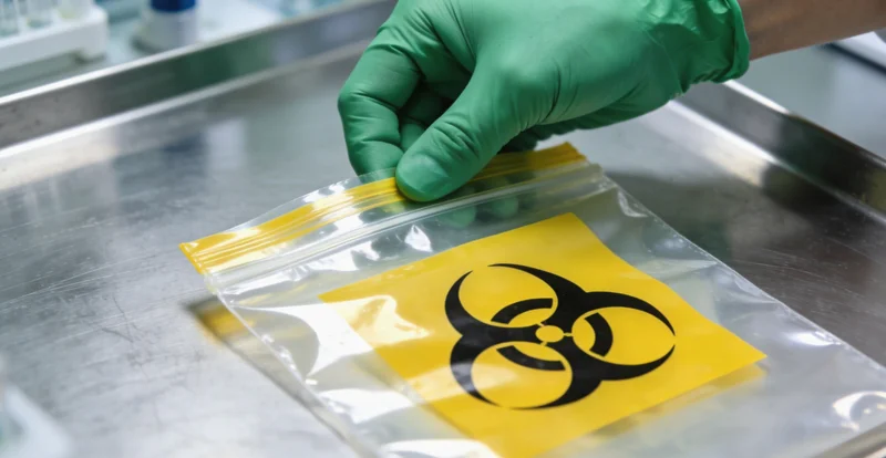 专业人员在本地采样点为市民服务