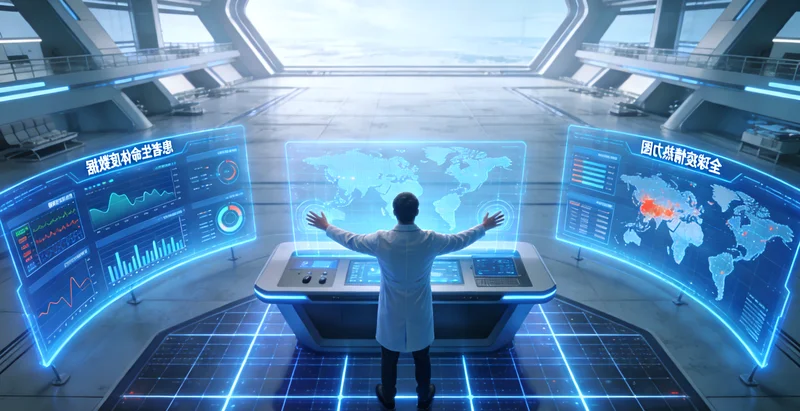 岳阳遗传咨询专家在电脑前分析基