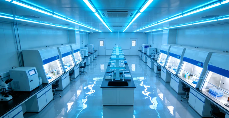 专业实验室技术人员操作精密检测