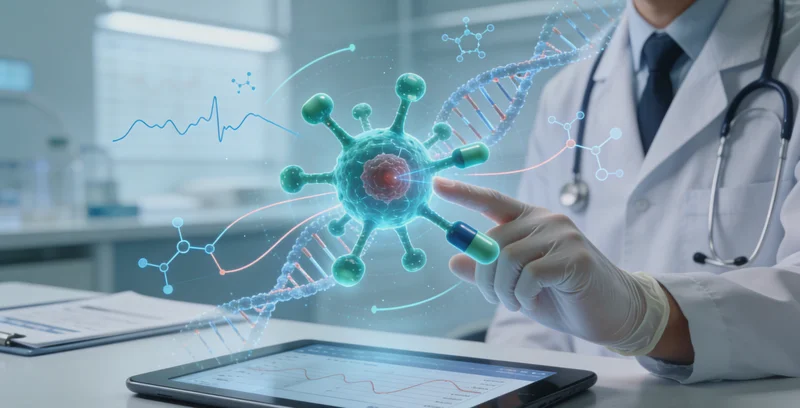 安康家庭与医生共同查看基因检测