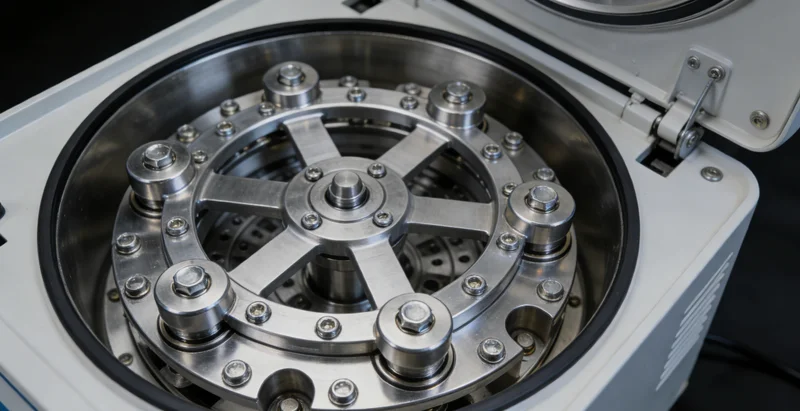 标准化基因检测实验室内景，展示