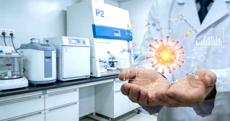 高科技基因测序实验室数据分析场