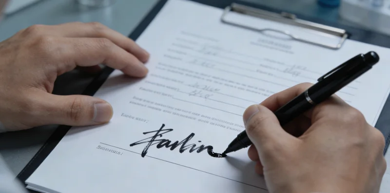 一位忙碌的快递员正在分拣包裹,