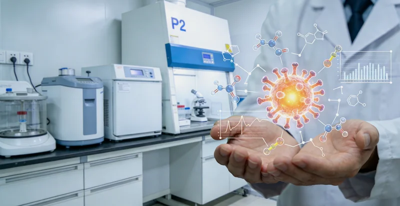 专业实验室进行高通量基因测序数