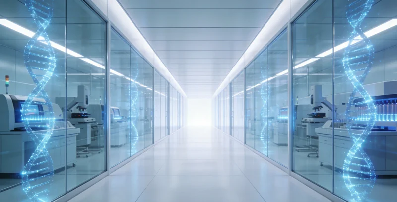 技术人员在生物安全柜内进行PC