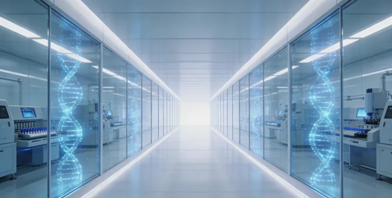 医生在办公室与患者家属沟通检测