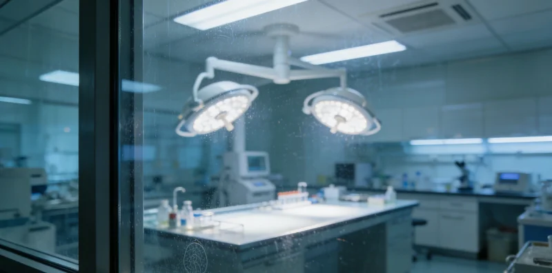 医生在电脑前分析基因检测报告并