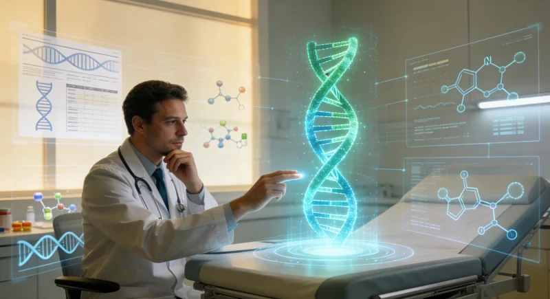 荆州家庭向医生出示基因检测报告