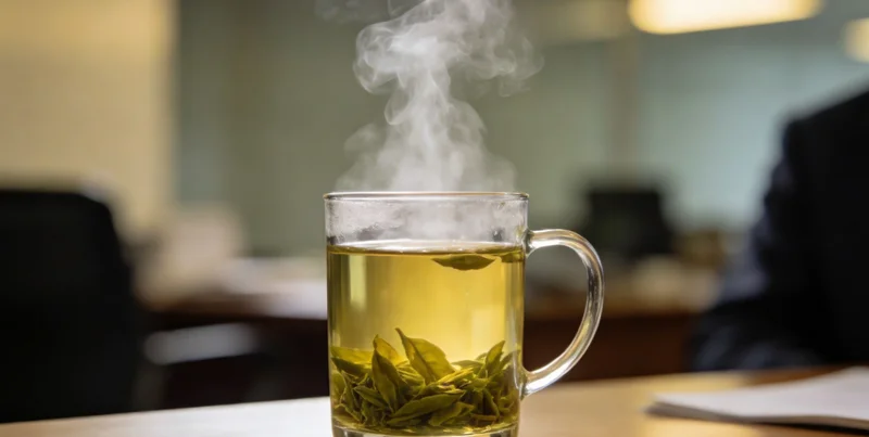 一位专业人士正在向客户耐心讲解