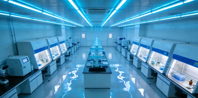 专业实验室内,技术人员正在操作