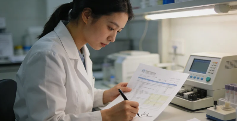 河源家长与医生共同查看新生儿耳