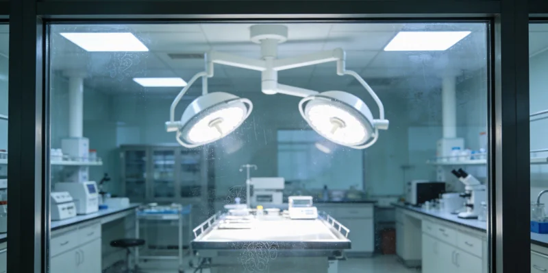 实验室中，技术人员正在操作高通