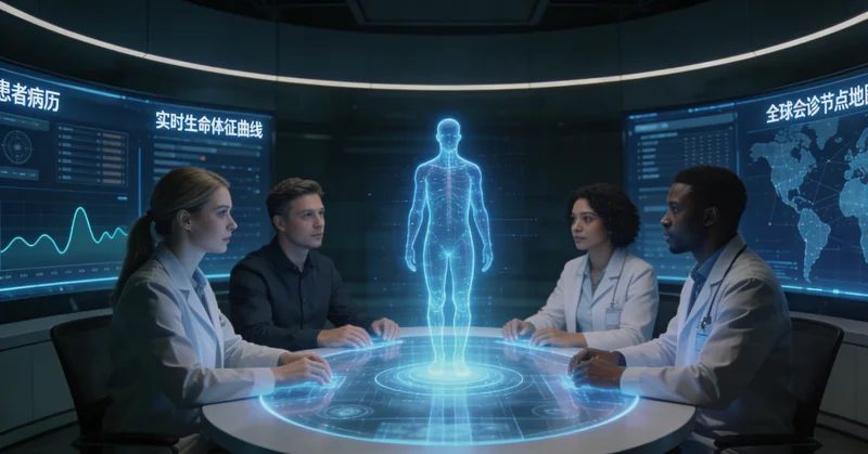 达州家庭在医院进行遗传咨询场景