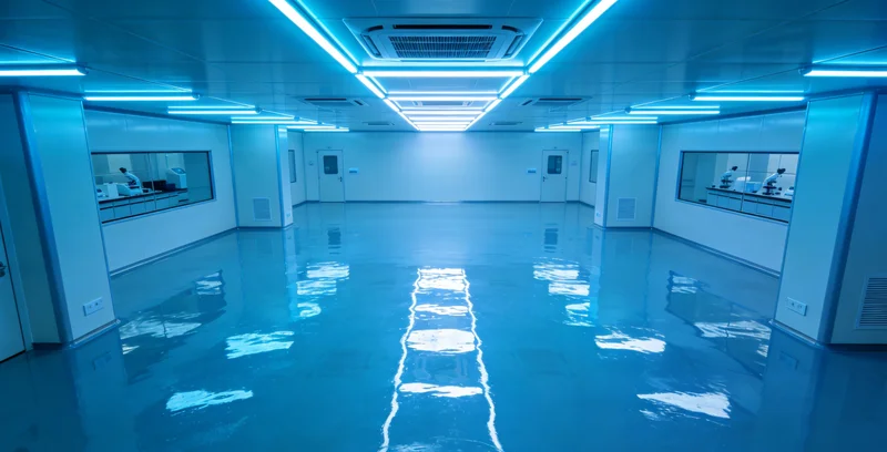 检验科人员在生物安全柜内进行基