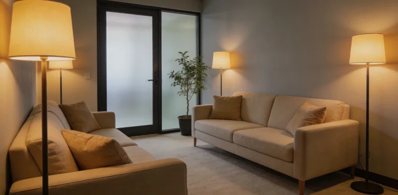 一个温馨的家庭场景,家人正在一