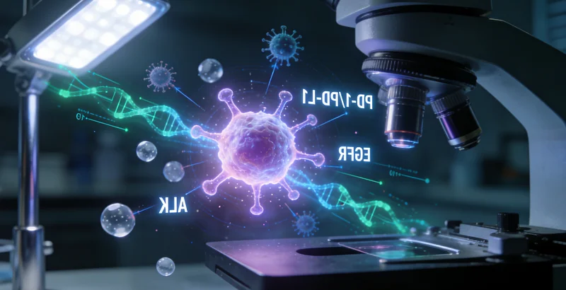 郑州医生与患者沟通肺癌基因检测
