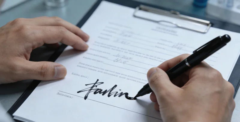 一位康复后的中年女性患者与医生