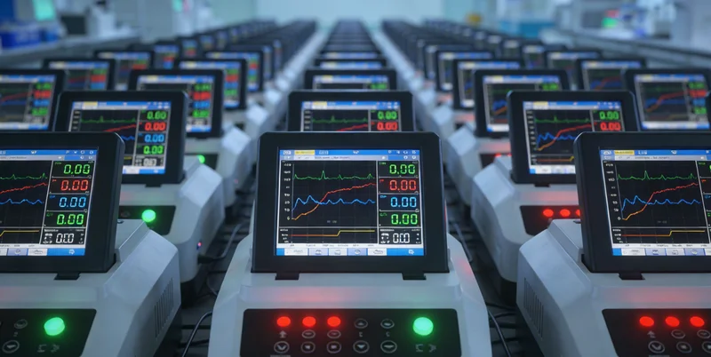 实验室内,技术人员正在操作大型