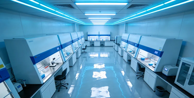 实验室内技术人员正在进行基因检