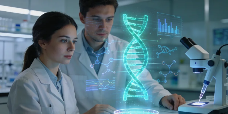 阳春女性在咨询室与遗传咨询师沟