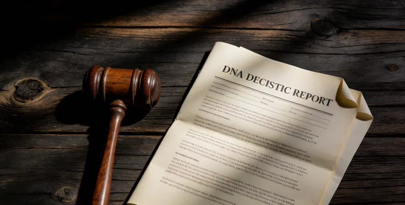 医生在诊室向患者讲解检测报告,